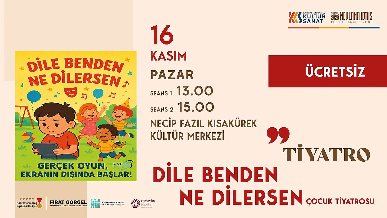 Çocuklar Pazar Günü Eğlenceye Doyacak!