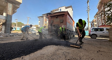 Kahramanmaraş'ta çukurlar yamalanıyor!
