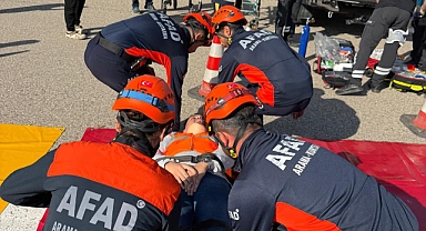 Kahramanmaraş’ta Kargo Uçağı Senaryolu Tatbikat!