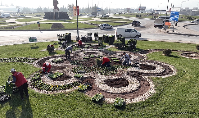 Kahramanmaraş’ta Kent estetiğine 500 bin çiçek!