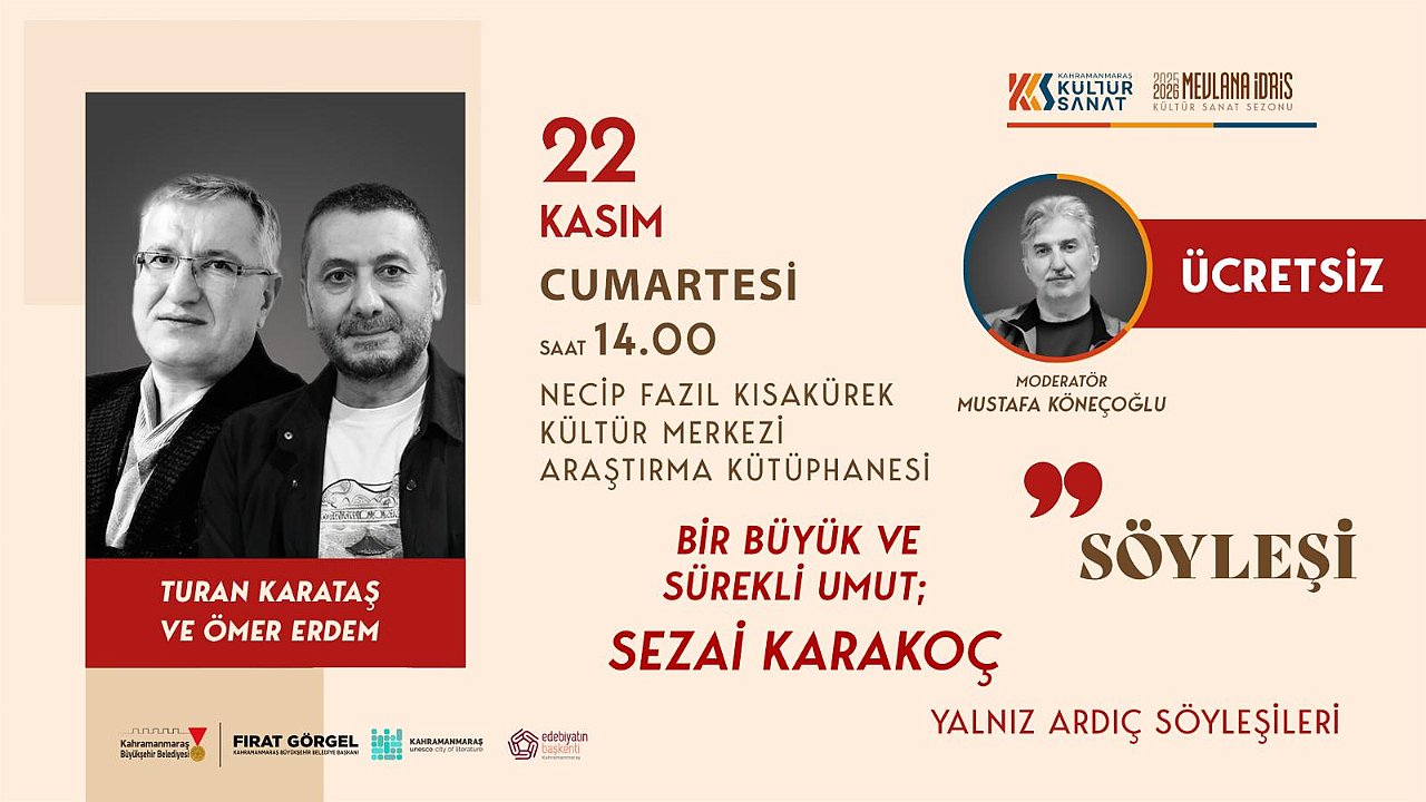 Sezai Karakoç’un Hayatı Ele Alınacak!