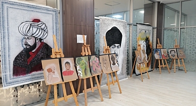 Afşin’de Halı üzerine yapılan Resimlerin sergisi açıldı!