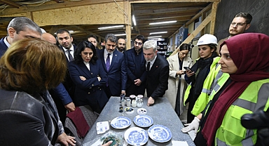 Başkan Görgel, Genel Başkan Yardımcısı Tuncer ile Restorasyon Çalışmalarını Yerinde İnceledi