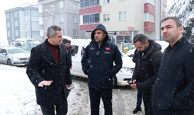 Başkan Toptaş, Karla Mücadele Çalışmalarını Sahada İnceledi!
