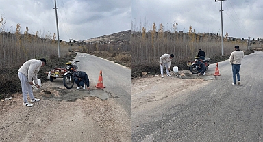 Çağlayancerit’te Belediyenin Yapmadığı Yolu Vatandaş Onardı!