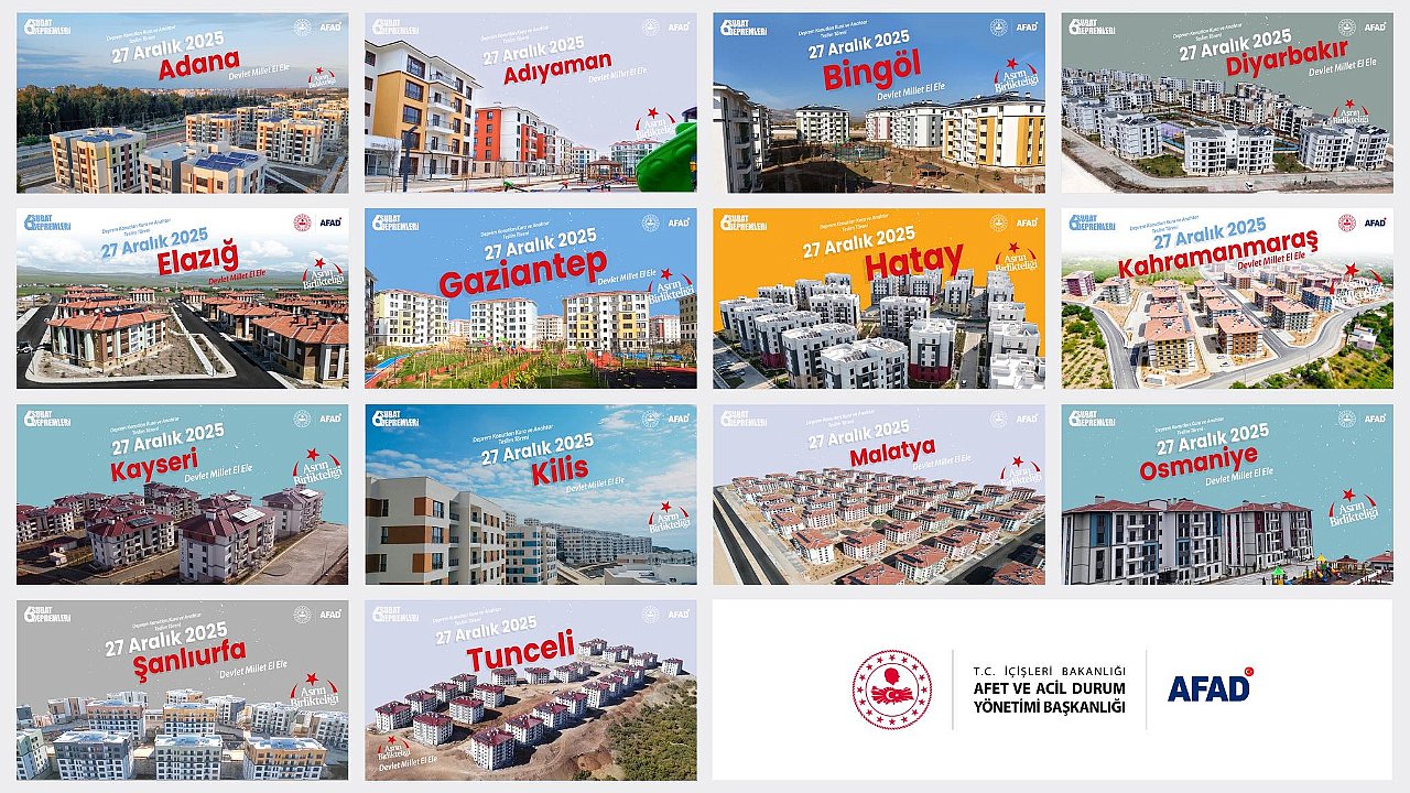 Deprem Konutları Kura belli oldu mu? AFAD Canlı Yayın Kura Sonuçları...