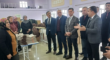 Ekinözü'nde İstihdama Tekstil Desteği: Kaymakam, Belediye Başkanı ve İŞKUR Müdürü'nden DRAPPE Giyim'e Ziyaret