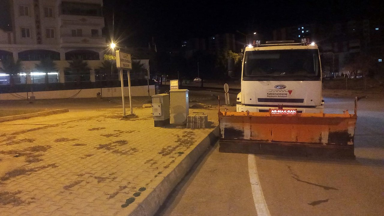 Kahramanmaraş Büyükşehir Kar ve Buzlanmaya Karşı Teyakkuzda