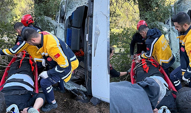 Kahramanmaraş’ta kamyon uçuruma uçtu!