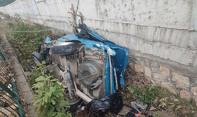 Kahramanmaraş’ta kanala uçan araçta can pazarı!