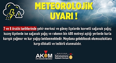 Kahramanmaraş’ta kar kapıya dayandı!