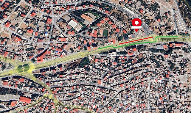 Kahramanmaraş’ta Şekerdere Caddesi’nin bir bölümünde yol tek şeride düştü!