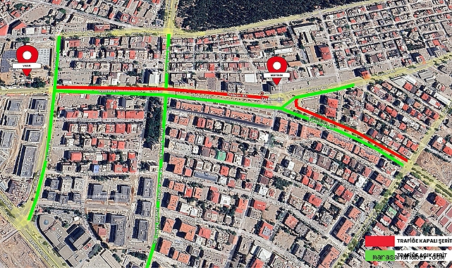 Kahramanmaraş'ta Trabzon Bulvarı'nda Geçici Trafik Düzenlemesi!