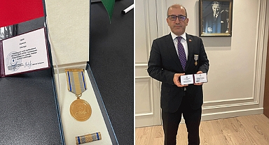 Kahramanmaraşlı isim Azerbaycan Cumhuriyet Madalyası aldı!
