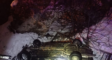 Kahramanmaraş’ta köprüden uçan otomobilde can verdi!