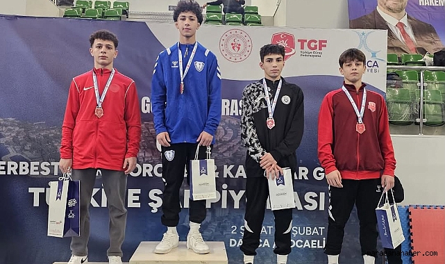Kahramanmaraş Büyükşehir’in Pehlivanları, Türkiye Güreş Şampiyonası’nda Kürsüde