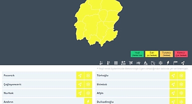 Kahramanmaraş İçin Kuvvetli Sağanak ve Yüksek Kesimlere Kar Uyarısı!