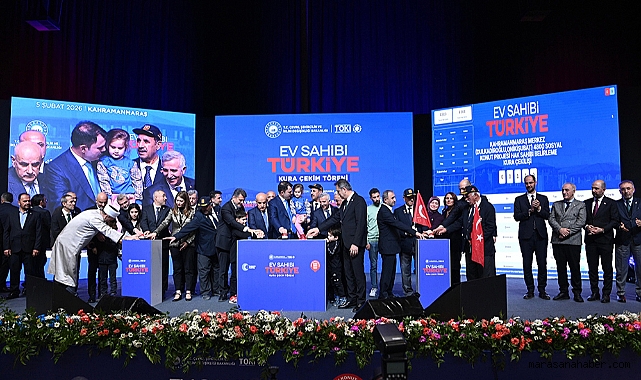 Kahramanmaraş’ta 8 bin 195 Sosyal Konutun Hak Sahibi Belirlendi