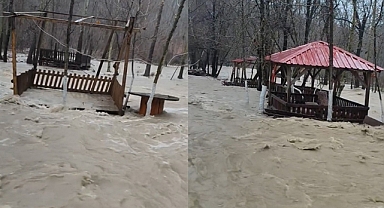 Kahramanmaraş’ta Fırnız Çayı Taştı Mesire Alanları Sular Altında!