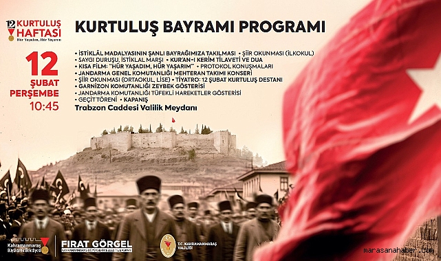 Kahramanmaraş’ta Kurtuluş Ruhu 106. Yılında Coşkuyla Kutlanacak!