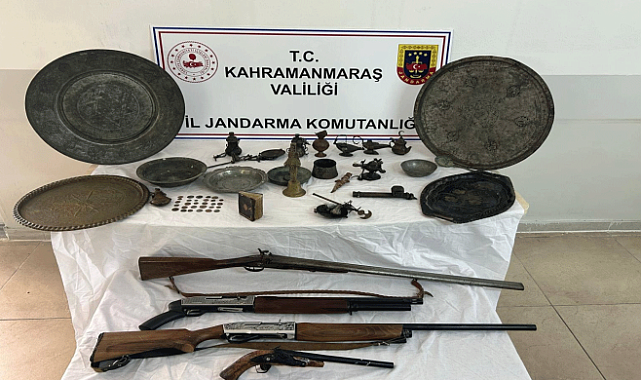 Kahramanmaraş’ta Tarihi Eser, Kaçak Ürün ve Uyuşturucu Ele Geçirildi!