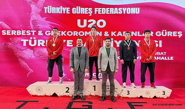 Kahramanmaraşlı güreşçilerden Başkent’te Madalya Şov!