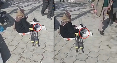 POS cihazlı dilenci şaşırttı!