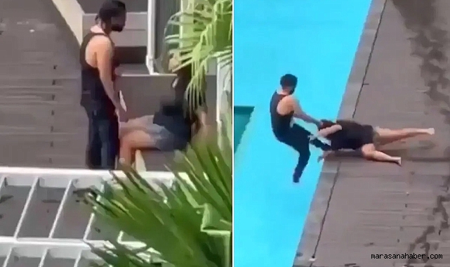 Yasak aşk yaşayan hamile eşini havuzda boğmaya çalıştı