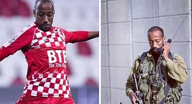 Futbolcu topu bırakıp silah başına geçti!