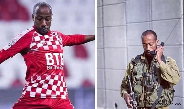 Futbolcu topu bırakıp silah başına geçti!