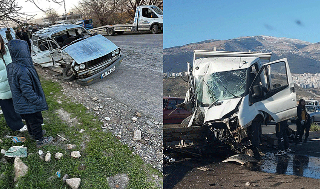 Kahramanmaraş'ta çifte kaza 3 yaralı!