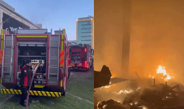 Kahramanmaraş’ta Çırçır Fabrikasında Yangın Paniği!