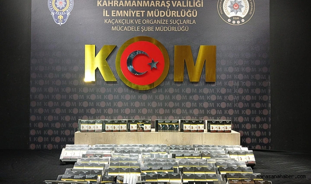 Kahramanmaraş’ta Kaçak Cep Telefonu ve Sigara Operasyonu! 