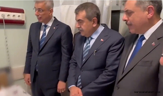 Bakanlar, yaralanan öğrencileri ziyaret etti!