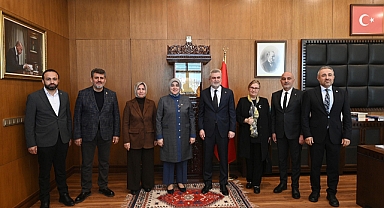 Başkan Görgel, AK Parti Kadın Kolları Başkanı Ercan’ı Makamında Ağırladı!