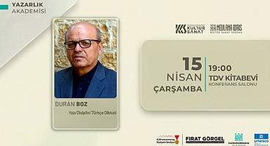 Yazar Duran Boz, Edebiyatta Etkin Anlatımın İnceliklerini Anlatacak!