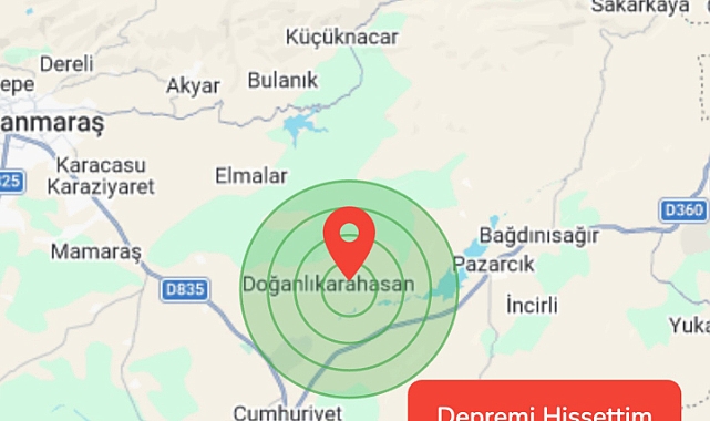 Kahramanmaraş’ta gece depremi!  