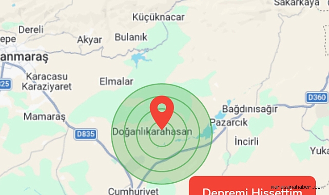 Kahramanmaraş’ta gece depremi!