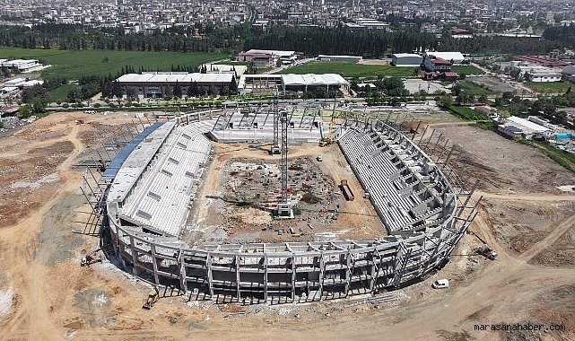 Kahramanmaraş’ta Yeni Stadyumda Çalışmalar Sürüyor! İşte Projede Son Aşama