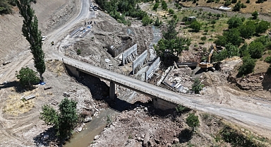 Bertiz’in Yeni Köprüsü Hızla Yükseliyor!