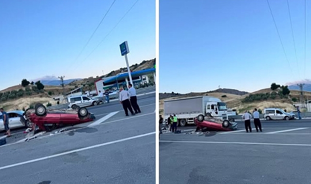 Kahramanmaraş’ta Trafik Kazası: Kontrolden Çıkan Araç Savruldu, 3’ü Çocuk 4 Yaralı