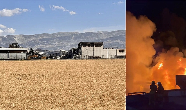 Kahramanmaraş’ta yangın fabrikayı kül etti!