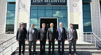 KSÜ Rektörü Okumuş’tan Afşin Belediye Başkanı Kıraç’a Ziyaret!