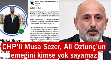 CHP’li Musa Sezer, 