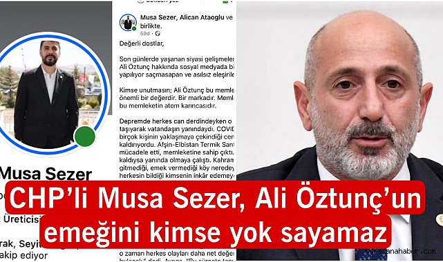 CHP’li Musa Sezer,