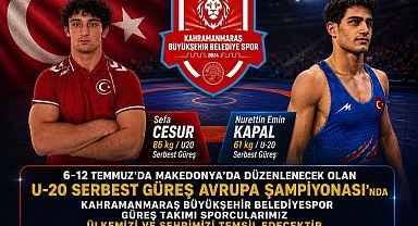 Kahramanmaraş Büyükşehir’in Genç Pehlivanları Avrupa Şampiyonası’nda