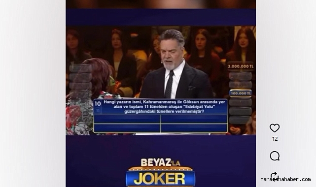 Kahramanmaraş sorusu 100 bin TL’den etti!