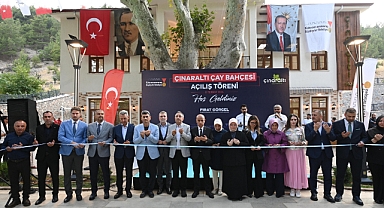 Kahramanmaraş’ta Çınaraltı Çay Bahçesi’nin açılışı yapıldı