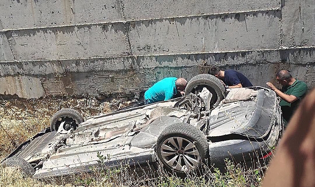 Kahramanmaraş'ta Otomobil Kanala Uçtu! Kazada 3'ü Çocuk 4 Kişi Yaralandı