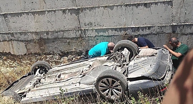 Kahramanmaraş'ta Otomobil Kanala Uçtu! Kazada 3'ü Çocuk 4 Kişi Yaralandı